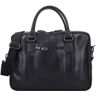 Buckle & Seam Everett Briefcase Leather 38 cm Laptop Compartment black  - Unisex - Dorośli,Damy,Mężczyźni