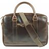 Buckle & Seam Everett Briefcase Leather 38 cm Laptop Compartment brown  - Unisex - Dorośli,Damy,Mężczyźni