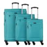 d&n Travel Line 6804 Zestaw walizek na 4 kółkach 3szt. petrol  - Mężczyźni,Damy,Unisex - Dorośli