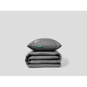 United Benetton, 155x210 Cm Reversible Duvet Cover And A Pillowcase, size OS, Gray, Casa Benetton