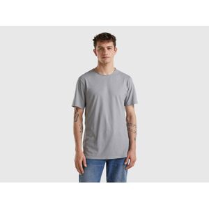 United Benetton, Gray T-shirt In Slub Cotton, size XXL, Gray, Men