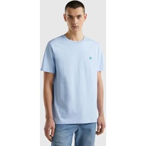 United Benetton, 100% Organic Cotton Basic T-shirt, size M, Sky Blue, Men