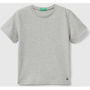 United Benetton, T-shirt In Organic Cotton, size 110, Light Gray, Kids