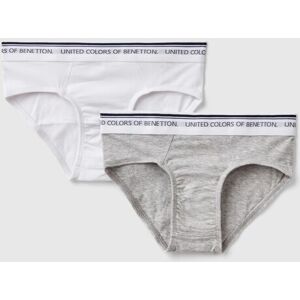 United Benetton, Two Briefs With Logoed Elastic, size M, Multi-color, Kids