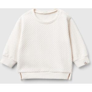 United Benetton, Pullover Jacquard Sweatshirt, size 82, Creamy White, Kids