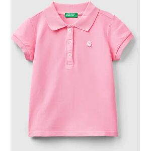 United Benetton, Regular Fit Polo In Organic Cotton, size 104, Pink, Kids