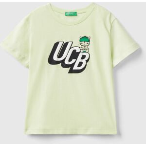 United Benetton, T-shirt With Print In 100% Organic Cotton, size 82, Lime, Kids