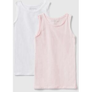 United Benetton, Two Tank Tops In Super Stretch Organic Cotton, size 2XL, Multi-color, Kids