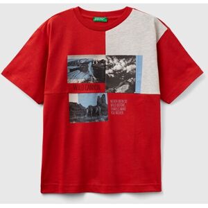 United Benetton, T-shirt With Photo Print, size 3XL, Red, Kids