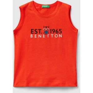 United Benetton, Tank Top In 100% Organic Cotton With Logo, size 90, , Kids