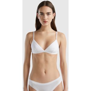 United Benetton, Super Stretch Triangle Bra, size 1°, White, Women