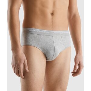 United Benetton, Underwear In Stretch Organic Cotton, size XL, Light Gray, Men