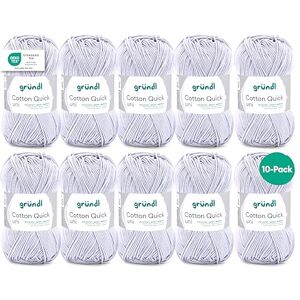 Gründl Cotton Quick Uni - Miękkie, trwałe włóczki z bawełny do dziania i szydełkowania - Włóczka Gründl Cotton Quick Uni - Miękkie, trwałe włóczki z bawełny do dziania i szydełkowania - Włóczka