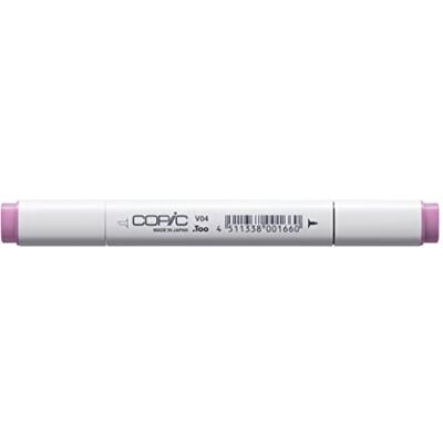 Copic Classic Marker Typ V 04, Lilac, Marker do układania, na bazie alkoholu, z jedną szeroką i jedną cienką końcówką Copic Classic Marker Typ V 04, Lilac, Marker do układania, na bazie alkoholu, z jedną szeroką i jedną cienką końcówką