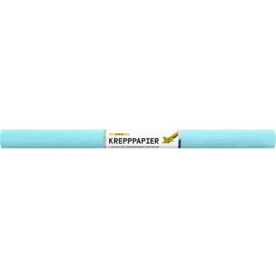 folia 824130 papier krepowy w kolorze lodowego błękitu, 10 rolek papieru FSC-mix, każda rolka ok. 50 x 250 cm, 32 g/m², wytrzymałość na mokro, elastyczna taśma krepowa folia 824130 papier krepowy w kolorze lodowego błękitu, 10 rolek papieru FSC-mix, każda rolka ok. 50 x 250 cm, 32 g/m², wytrzymałość na mokro, elastyczna taśma krepowa
