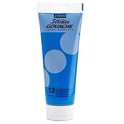 PEBEO Studio Gouache farba do gwaszu, 220 ml, Cerruleum Blau PEBEO Studio Gouache farba do gwaszu, 220 ml, Cerruleum Blau