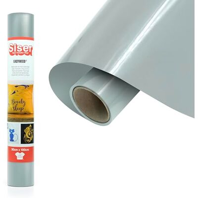 SISER ® EasyWeed® srebrny, 30 cm x 1 m termotransferowy winyl do personalizacji tekstyliów SISER ® EasyWeed® srebrny, 30 cm x 1 m termotransferowy winyl do personalizacji tekstyliów