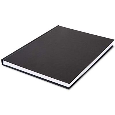 Honsell 30304 szkicownik, format pionowy DIN A4, 96 arkuszy, 110 g/m², wbudowany, twarda okładka, czysty biały papier rysunkowy, odporny na ścieranie, bezkwasowy i odporny na starzenie, czarno-biały Honsell 30304 szkicownik, format pionowy DIN A4, 96 arkuszy, 110 g/m², wbudowany, twarda okładka, czysty biały papier rysunkowy, odporny na ścieranie, bezkwasowy i odporny na starzenie, czarno-biały
