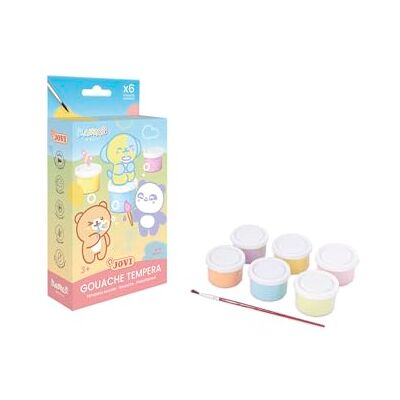 Jovi Kawaii płynna butelka na kawaii, 6 x 35 ml, pędzel, pastelowe kolory Jovi Kawaii płynna butelka na kawaii, 6 x 35 ml, pędzel, pastelowe kolory