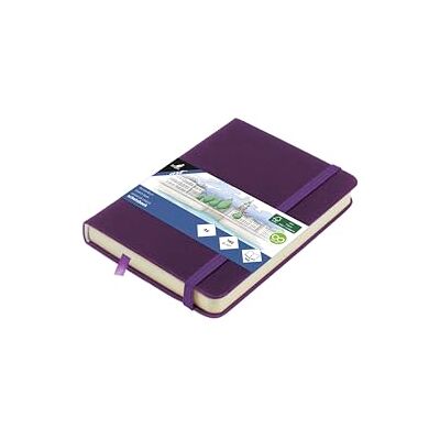 Kangaro Szkicownik A6 Purple Heart PU twarda okładka, 80 arkuszy, 140 gramów, kremowy papier z taśmą gumową i taśmą Kangaro Szkicownik A6 Purple Heart PU twarda okładka, 80 arkuszy, 140 gramów, kremowy papier z taśmą gumową i taśmą