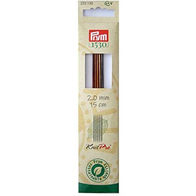 Prym 223120 druty do robienia na drutach NATURAL kolorowe 15 cm 2,00 mm druty do robienia na drutach, drewno, wielokolorowe, 2 mm Prym 223120 druty do robienia na drutach NATURAL kolorowe 15 cm 2,00 mm druty do robienia na drutach, drewno, wielokolorowe, 2 mm