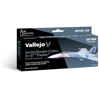Vallejo Zestaw AV Model Air radziecki Su-27 Flanker lata 80-te włączone Vallejo Zestaw AV Model Air radziecki Su-27 Flanker lata 80-te włączone