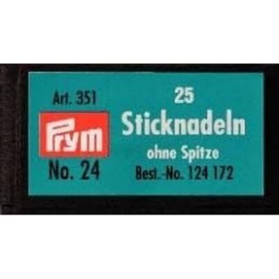Prym haft (0,80 x 37 mm) tępe igły 1 Sztuk Prym haft (0,80 x 37 mm) tępe igły 1 Sztuk