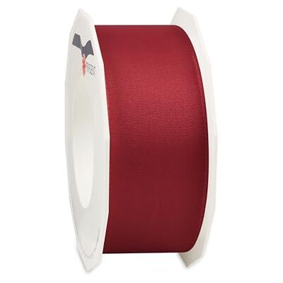 PRÄSENT Lyon Wired Taffeta wstążka, bordowy, 40 mm-25 m PRÄSENT Lyon Wired Taffeta wstążka, bordowy, 40 mm-25 m