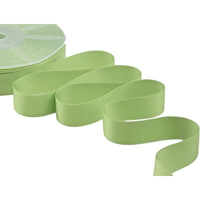 Furlanis Podwójna satynowa wstążka, zielone jabłko, 25 mm x 25 m Furlanis Podwójna satynowa wstążka, zielone jabłko, 25 mm x 25 m