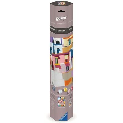 Ravensburger CreArt, Malen nach Zahlen Canvas Leinwand Farbenfrohe Häuser Ravensburger CreArt, Malen nach Zahlen Canvas Leinwand Farbenfrohe Häuser
