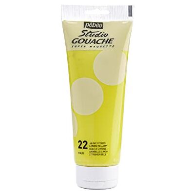 PEBEO Studio Gouache farba gwaszowa, 220 ml, cytrynowa PEBEO Studio Gouache farba gwaszowa, 220 ml, cytrynowa
