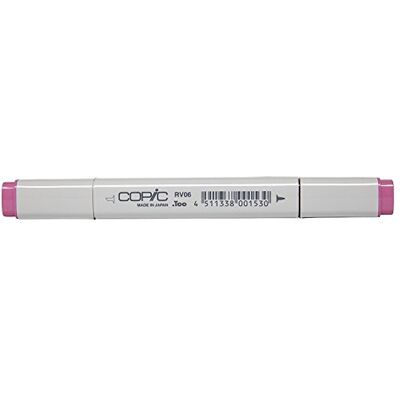 Copic Classic Marker Typ RV 06, Cerise, Marker do układania, na bazie alkoholu, z jedną szeroką i jedną cienką końcówką Copic Classic Marker Typ RV 06, Cerise, Marker do układania, na bazie alkoholu, z jedną szeroką i jedną cienką końcówką