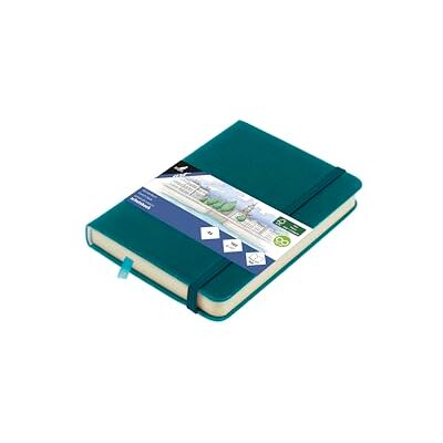 Kangaro Szkicownik A6 Dark Turquoise PU twarda okładka, 80 arkuszy 140 gramów, kremowy papier z taśmą gumową i taśmą Kangaro Szkicownik A6 Dark Turquoise PU twarda okładka, 80 arkuszy 140 gramów, kremowy papier z taśmą gumową i taśmą