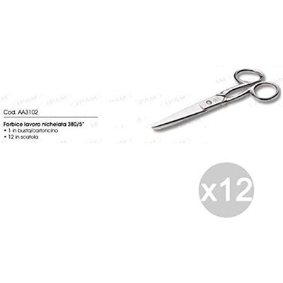 Ipam zestaw 12 Aa3102 nożyczki Lavoro 5 do manicure i pedicure, wielokolorowe, 12 sztuk Ipam zestaw 12 Aa3102 nożyczki Lavoro 5 do manicure i pedicure, wielokolorowe, 12 sztuk