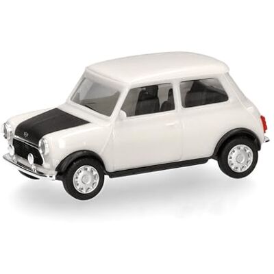 Herpa Model samochodu Mini Mayfair (kierownica po prawej stronie), Old English White, miniaturka w skali 1:87, przedmiot kolekcjonerski, wyprodukowano w Niemczech, model z tworzywa sztucznego Herpa Model samochodu Mini Mayfair (kierownica po prawej stronie), Old English White, miniaturka w skali 1:87, przedmiot kolekcjonerski, wyprodukowano w Niemczech, model z tworzywa sztucznego