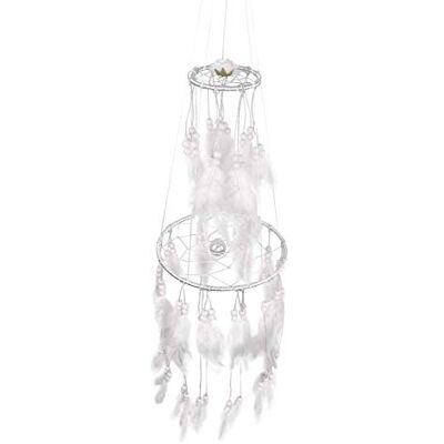 Pracht Creatives Hobby 5980-15115 Dreamcatcher zestaw rzemieślniczy w kolorze białym z 2 pierścieniami, długość całkowita ok. 75 cm, ruchomy nadaje się jako dekoracja ścienna Pracht Creatives Hobby 5980-15115 Dreamcatcher zestaw rzemieślniczy w kolorze białym z 2 pierścieniami, długość całkowita ok. 75 cm, ruchomy nadaje się jako dekoracja ścienna