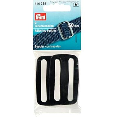 Prym regulacja plastikowych czarnych (50 mm) klamry 1 Sztuk Prym regulacja plastikowych czarnych (50 mm) klamry 1 Sztuk
