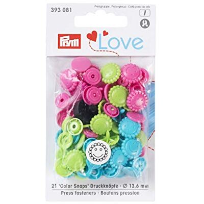 Prym Love Flower Pink -Green (13,6 mm) Naciśnięcia 1 Sztuk Prym Love Flower Pink -Green (13,6 mm) Naciśnięcia 1 Sztuk