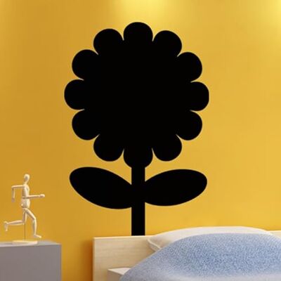 Ambiance Sticker Łupek czarna tablica samoprzylepne naklejki ścienne wymazywalne wzór słonecznika H100 x Dł. 70 cm Ambiance Sticker Łupek czarna tablica samoprzylepne naklejki ścienne wymazywalne wzór słonecznika H100 x Dł. 70 cm