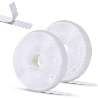 adhesivo doble cara Oderra Dwustronny samoprzylepny rzep, mocny dwustronny klej, 8 metrów x 2 cm w kolorze białym mocny haczyk i pętelka taśma do projektów DIY, biała, 8m x 2cm, mocny klej belcro adhesivo doble cara Oderra Dwustronny samoprzylepny rzep, mocny dwustronny klej, 8 metrów x 2 cm w kolorze białym mocny haczyk i pętelka taśma do projektów DIY, biała, 8m x 2cm, mocny klej belcro
