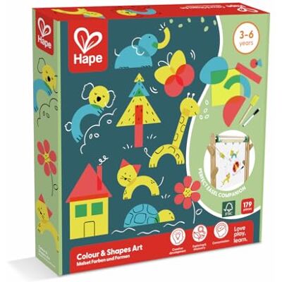 Hape E2011 - Edukacyjny zestaw kształtów i kolorów Hape E2011 - Edukacyjny zestaw kształtów i kolorów