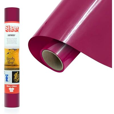 SISER EasyWeed bordowy, 30 cm x 1 m, termotransferowy winyl do personalizacji tekstyliów i odzieży, kreatywnych hobby, certyfikat VeganOk i Öko-Tex Standard 100 klasa I SISER EasyWeed bordowy, 30 cm x 1 m, termotransferowy winyl do personalizacji tekstyliów i odzieży, kreatywnych hobby, certyfikat VeganOk i Öko-Tex Standard 100 klasa I