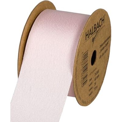 Halbach Seidenbänder Wstążka prezentowa wstążka z delikatnym jedwabnym połyskiem, o wyglądzie jedwabiu (wegańska), jasnoróżowa, szerokość 40 cm, długość 10 m Halbach Seidenbänder Wstążka prezentowa wstążka z delikatnym jedwabnym połyskiem, o wyglądzie jedwabiu (wegańska), jasnoróżowa, szerokość 40 cm, długość 10 m