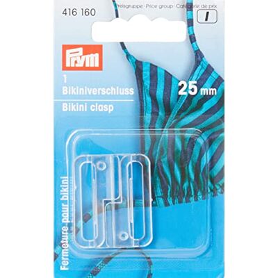 Prym przezroczysty haczyk z tworzywa sztucznego (25 mm) bikini i zapięcie na pasek 1 Sztuk Prym przezroczysty haczyk z tworzywa sztucznego (25 mm) bikini i zapięcie na pasek 1 Sztuk