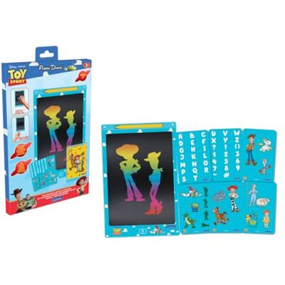 LEXIBOOK , Toy Story, Tablet do rysowania E-Ink, CRT10TSLXB Format A4, ekran 28 cm, 1 rysik i 6 szablonów w zestawie, kolorowe rysunki, niebieski LEXIBOOK , Toy Story, Tablet do rysowania E-Ink, CRT10TSLXB Format A4, ekran 28 cm, 1 rysik i 6 szablonów w zestawie, kolorowe rysunki, niebieski