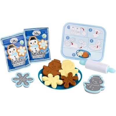 little tikes Creative Chefs Holiday Cookies Kit – Zestaw do Zabawy w Gotowanie z Masą Make It Mix i 6 Realistycznymi Akcesoriami, NIEJADALNY, Odpowiedni dla Dziewczynek i Chłopców od 3 Roku Życia little tikes Creative Chefs Holiday Cookies Kit – Zestaw do Zabawy w Gotowanie z Masą Make It Mix i 6 Realistycznymi Akcesoriami, NIEJADALNY, Odpowiedni dla Dziewczynek i Chłopców od 3 Roku Życia