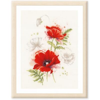 Lanarte Haft Krzyżykowy Liczony Zestaw Obraz do Haftu MAKI Zrób to Sam Zestaw Kreatywny dla Dorosłych Rękodzieło Artystyczne 23 x 31 cm Dekoracja Ścienna DIY Cross Stitch Kit Lanarte Haft Krzyżykowy Liczony Zestaw Obraz do Haftu MAKI Zrób to Sam Zestaw Kreatywny dla Dorosłych Rękodzieło Artystyczne 23 x 31 cm Dekoracja Ścienna DIY Cross Stitch Kit