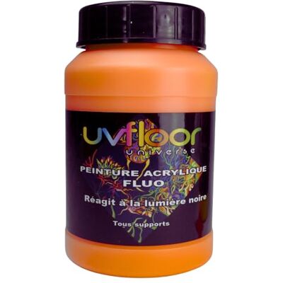 UV FLOOR UVFLOOR UV FLOOR Fluo Orange Farba akrylowa Specjalna czarna i ultrafioletowa Błyskotliwa Płynna i Ultra Pigmentowana Fluorescencyjna 250ml UV FLOOR UVFLOOR UV FLOOR Fluo Orange Farba akrylowa Specjalna czarna i ultrafioletowa Błyskotliwa Płynna i Ultra Pigmentowana Fluorescencyjna 250ml
