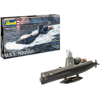 Revell 05184 USS Nautilus skala 1:305 niezabudowany/niepomalowany plastikowy zestaw modeli Revell 05184 USS Nautilus skala 1:305 niezabudowany/niepomalowany plastikowy zestaw modeli