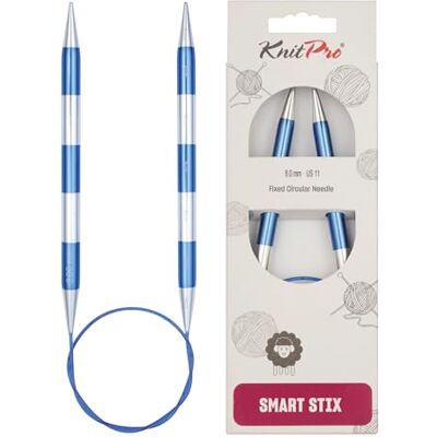 KnitPro 42076 SmartStix okrągłe druty do robienia na drutach, metalowe, kolorowe, 60 cm, 8 mm KnitPro 42076 SmartStix okrągłe druty do robienia na drutach, metalowe, kolorowe, 60 cm, 8 mm
